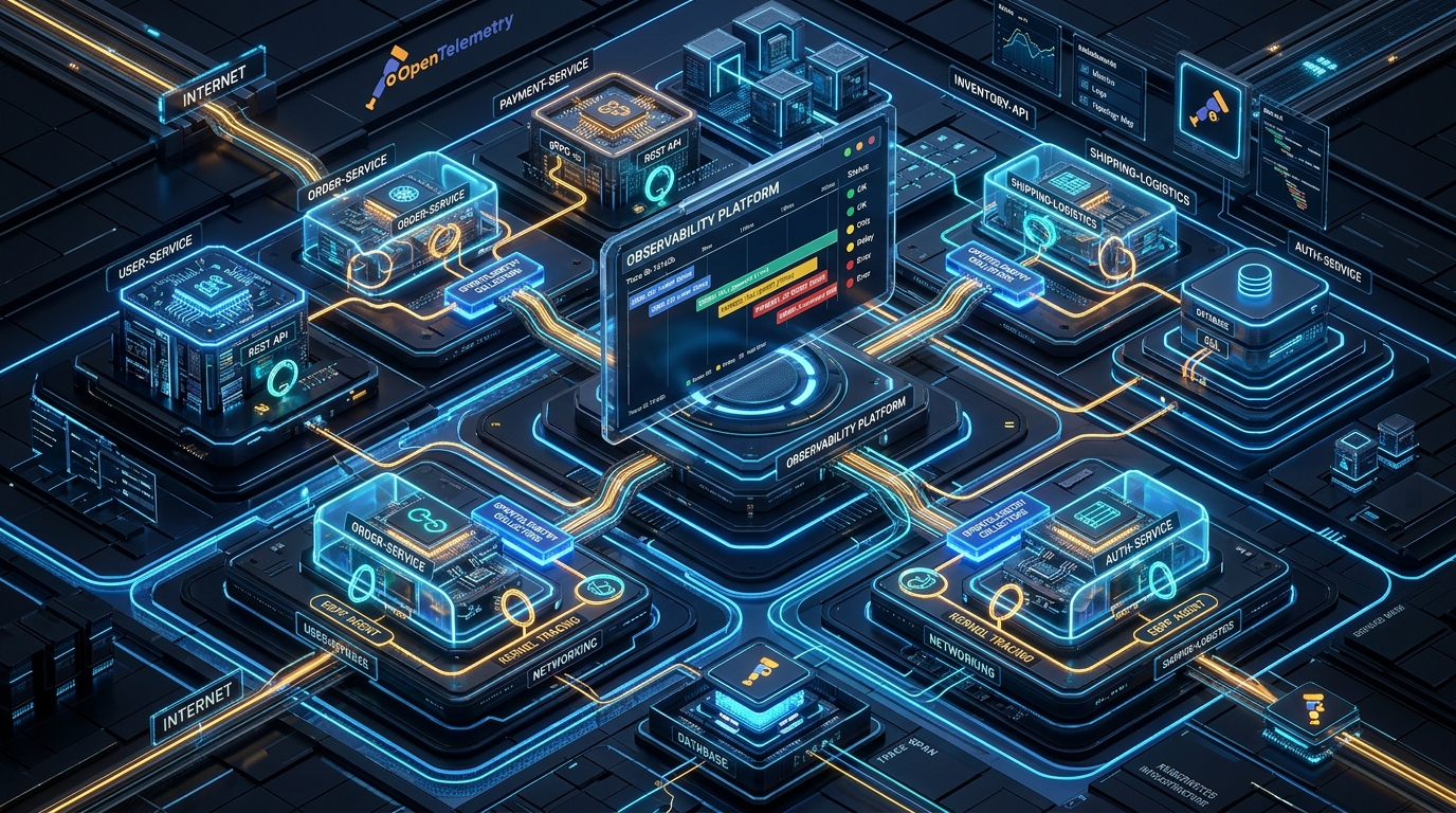 Observability at Scale: OpenTelemetry, Distributed Tracing, and eBPF in Cloud-Native .NET 10 Microservices